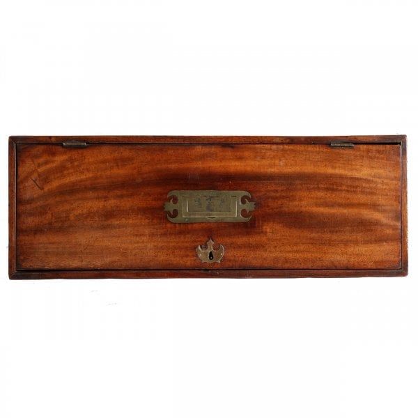 Antique George III Mahogany Deed Box 