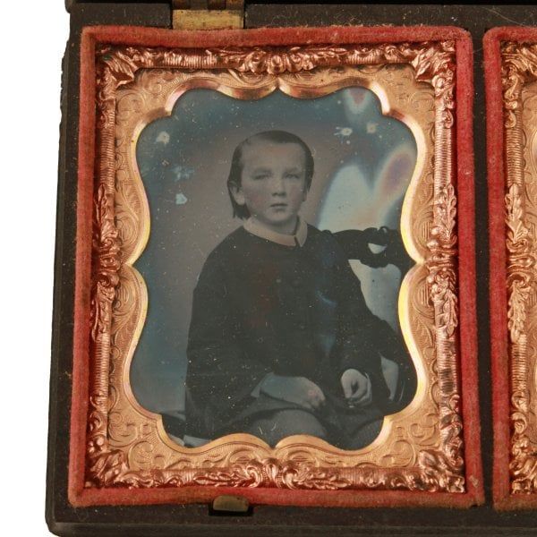 Antique Pair of Victorian Daguerreotype Photos 