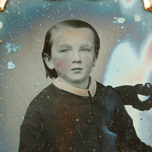 Antique Pair of Victorian Daguerreotype Photos 