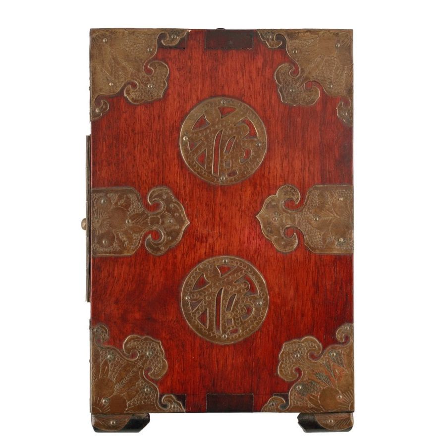 Antique Chinese Hongmu Table Cabinet 