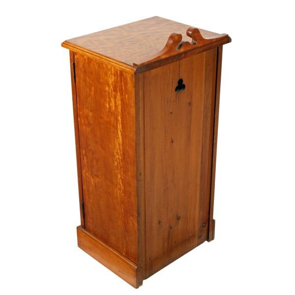 Antique Victorian Satinwood Bedside Cabinet 