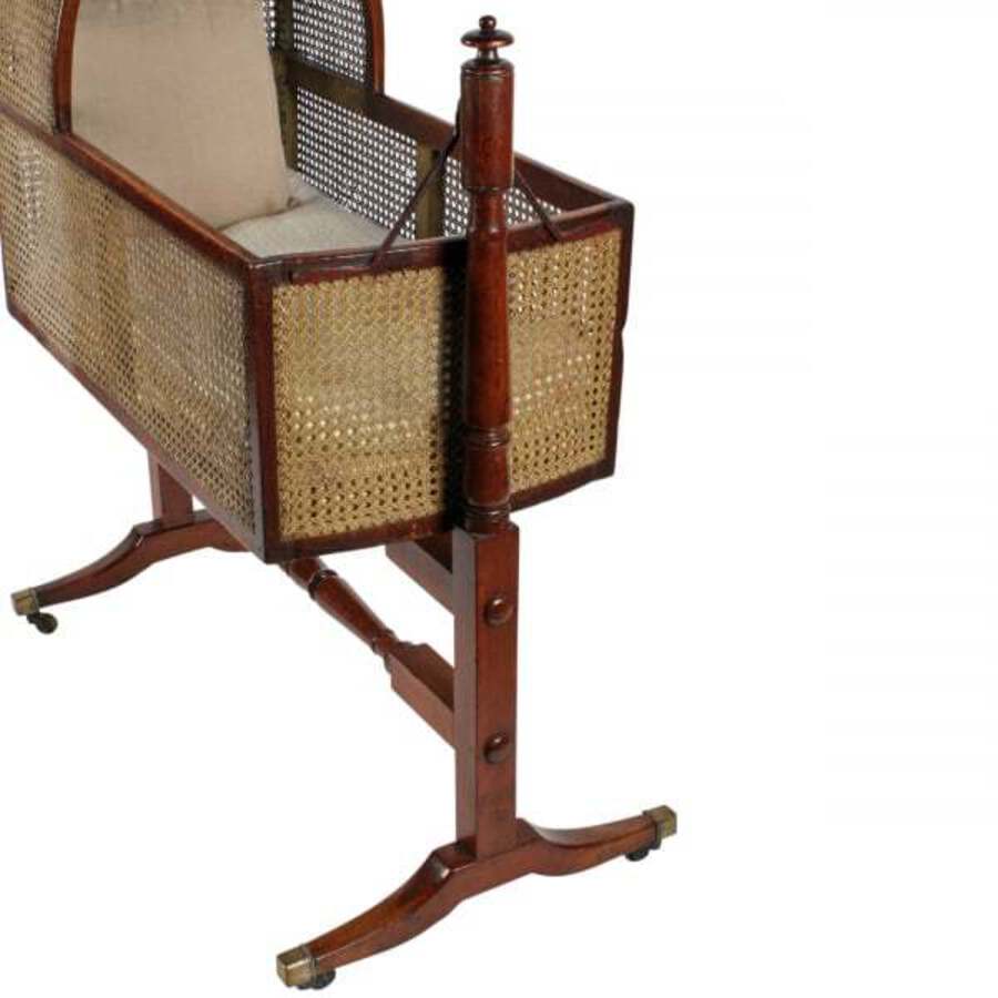 Antique Regency Mahogany Rocking Cradle ANTIQUES CO UK   4465 1547113 5 