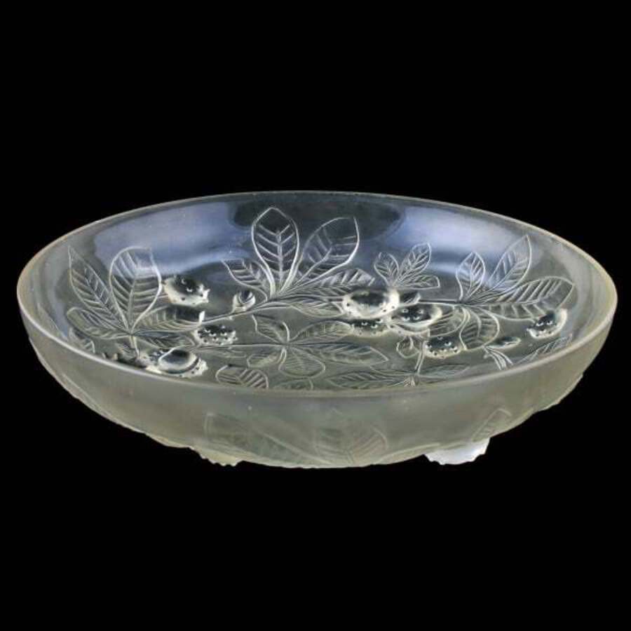 Antique French Verlys Glass Dish 