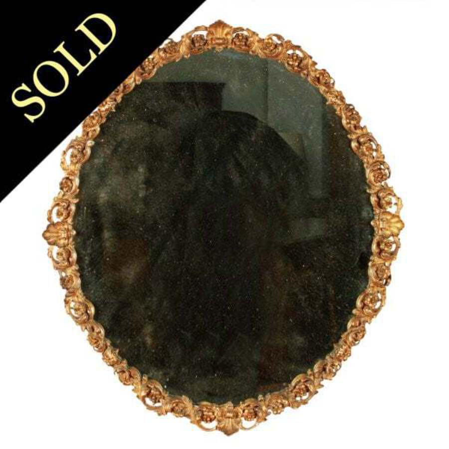 Antique Victorian Gilded Frame Mirror 