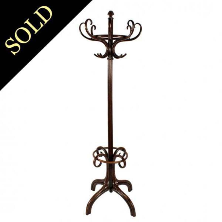 Antique Continental Bentwood Hat Stand 