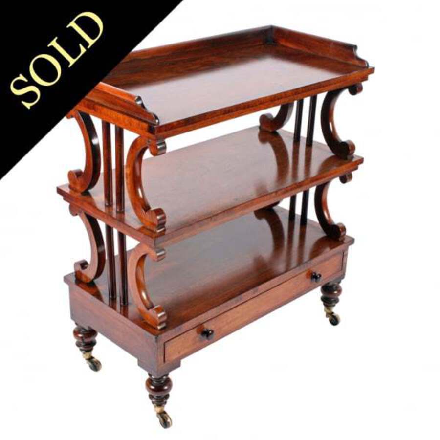 Early Victorian Rosewood Etagere 