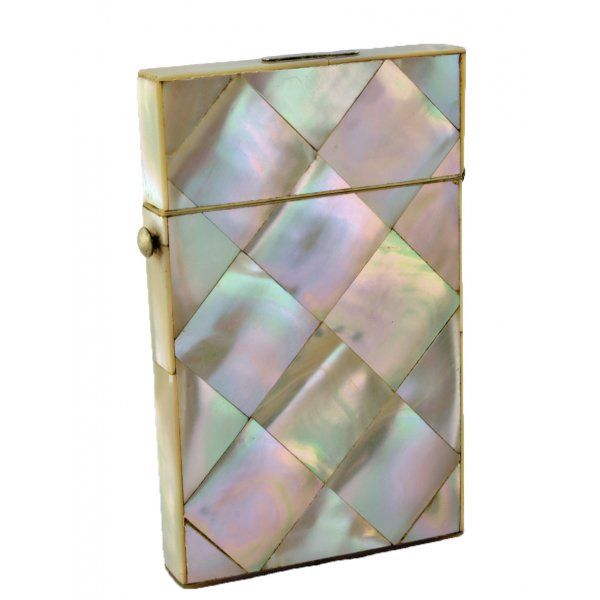 Antique Small Mother of Pearl Card Case 