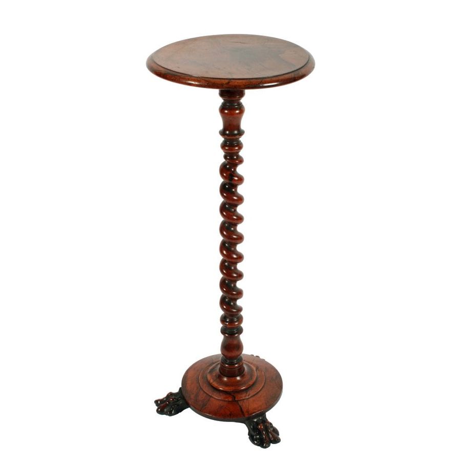 George IV Rosewood Candle Stand 