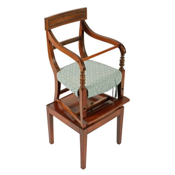 Georgian Mahogany Child's High Chair 