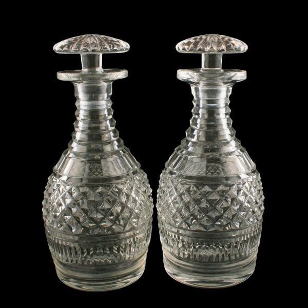 Pair of Georgian Port Decanters 