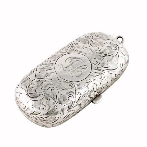 Sterling Silver Double Coin Holder 