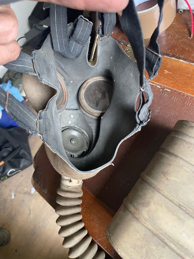 Antique Ww2 gas masks x2 