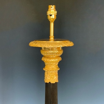 Antique Impressive Empire Style Ormolu Mounted Table Lamp