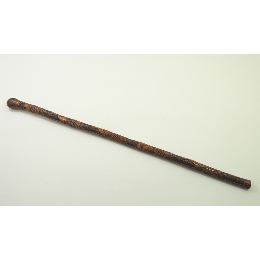 19th Century Japanese Carved Swagger Stick