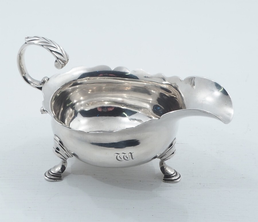 Superb George 2nd Silver Sauce Boat. London 1750