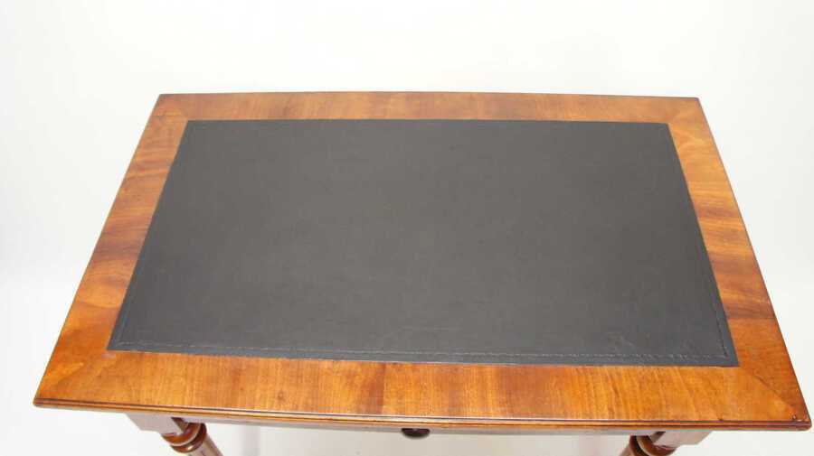 Antique Victorian leather top writing table