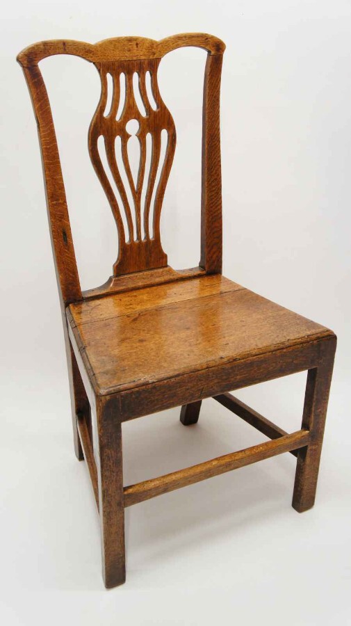 Georgian Oak country, vernacular chair circa 1780