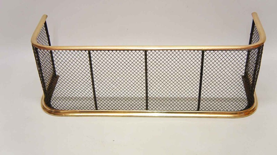 Early Victorian  Brass and Wire fire guard/fender