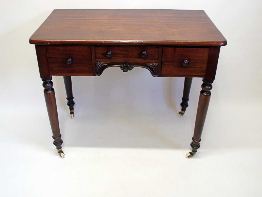 Victorian Mahogany twin  drawer, writing table or side table