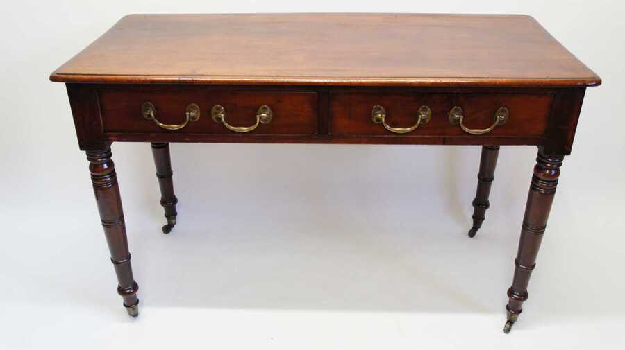 Georgian Mahogany twin  drawer, writing table or side table