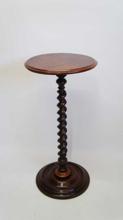Victorian  Walnut & Mahogany wine or occasional table weighted base