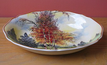 Antique Royal Doulton Series Ware 'Autumn Glory' China Bowl by Charles Noke