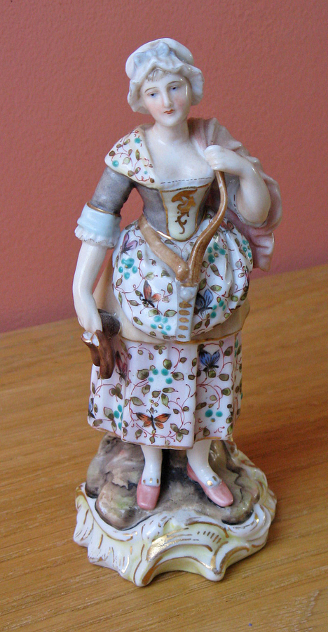 Antique Late 19thC Continental Porcelain Figurine by Volkstedt