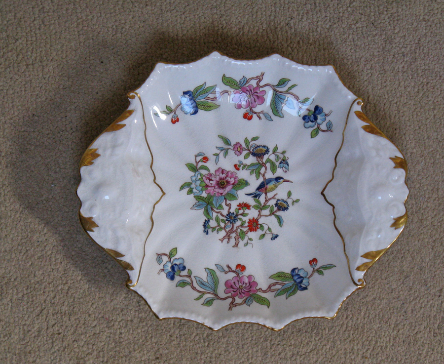 Antique Aynsley Bon-Bon Dish in Reproduction 'Pembroke' Pattern