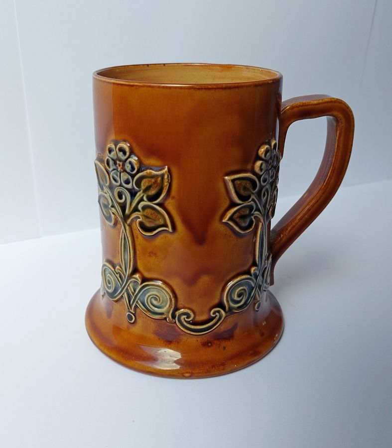 Early 20thC Royal Doulton Relief Decorated Stoneware Tankard