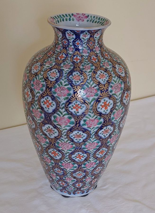 Antique Early 20thC French Ovoid Porcelain Vase