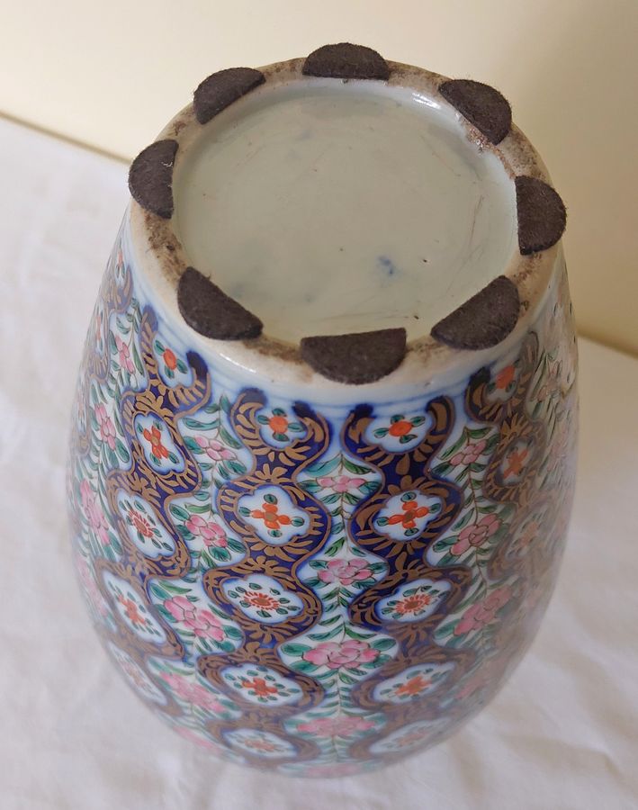 Antique Early 20thC French Ovoid Porcelain Vase