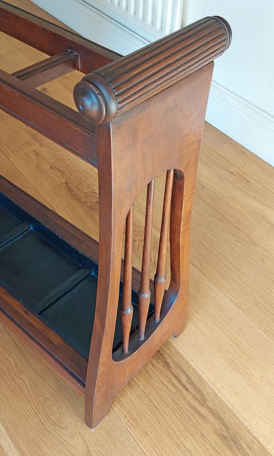 Antique Arts & Crafts Period Mahogany Umbrella & Stick Stand