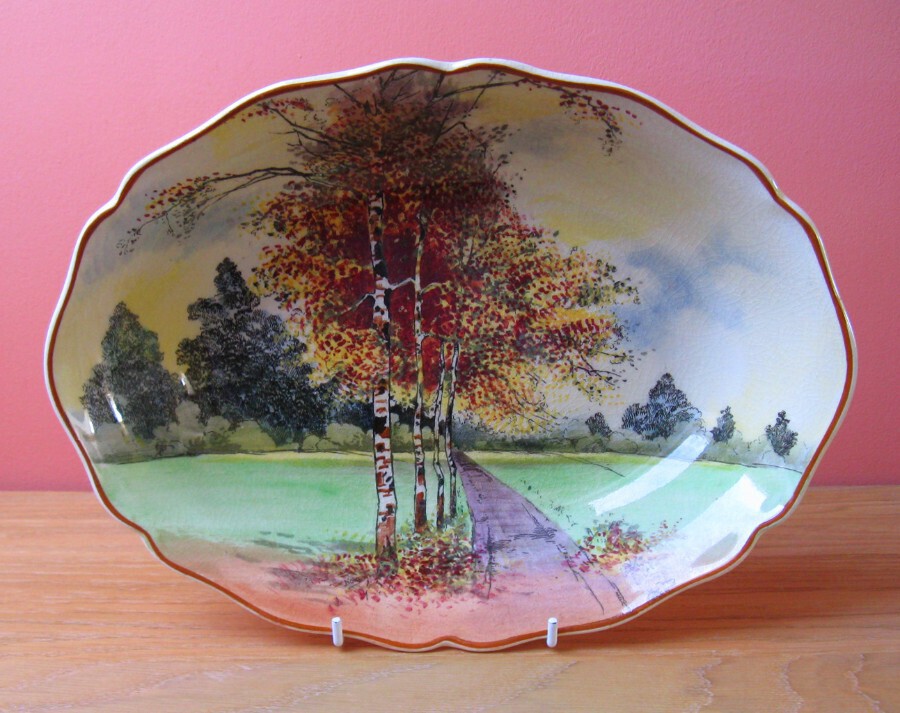 Antique Royal Doulton Series Ware 'Autumn Glory' China Bowl by Charles Noke
