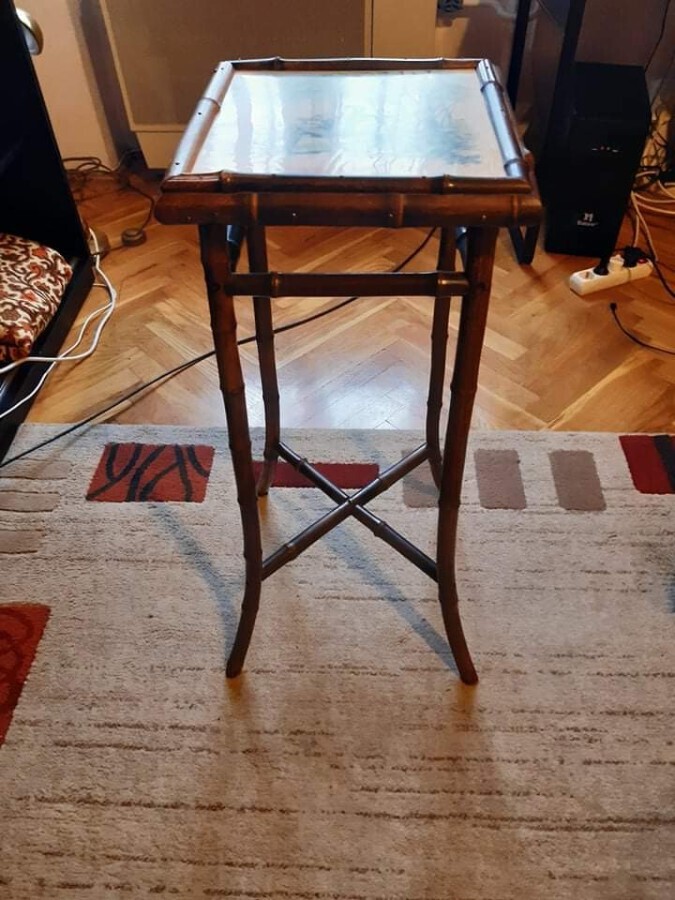 Secessionist bamboo table