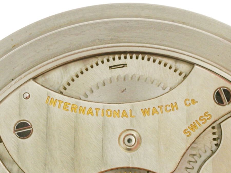 Antique IWC International Watch Company Staybrite Open Face Pocket Watch Swiss