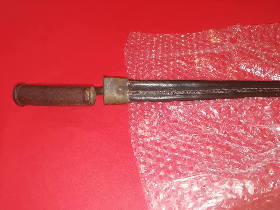Late 18th C Brown Bess Bayonet with its original Scabbard.
