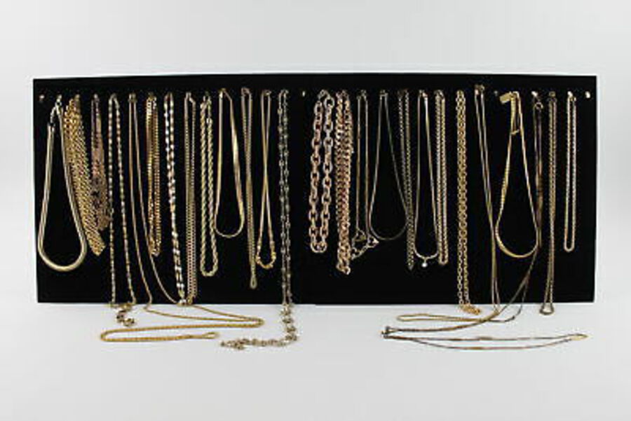 25 x Gold Tone CHAINS & NECKLACES inc. Gold Plated, Multistrand, Chunky, Curb