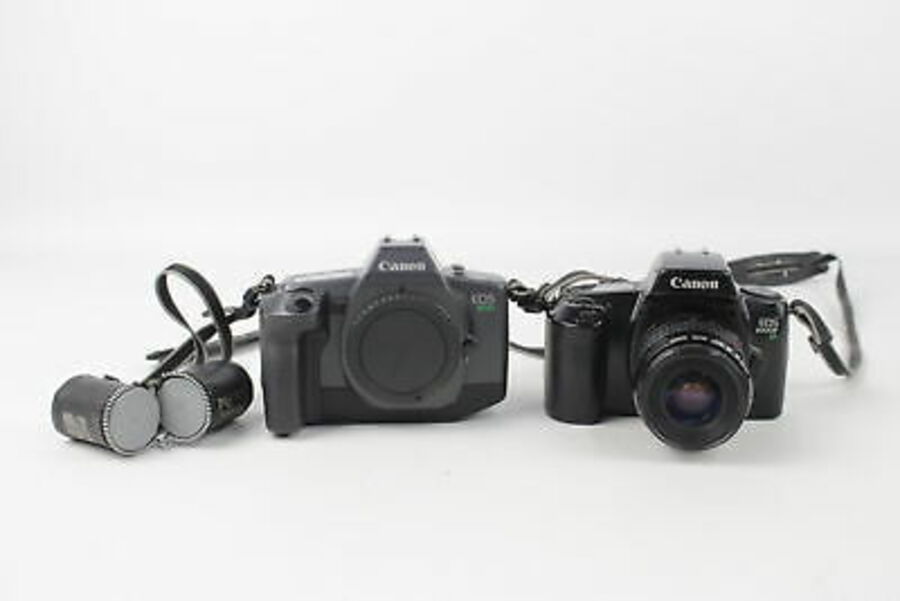2 x Canon SLR FILM CAMERAS Inc. EOS 600 & EOS 1000FN w/ Lens, WORKING