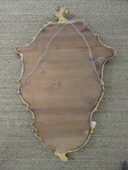 Antique French Mid 19th Century Louis XV Style Giltwood Mirror