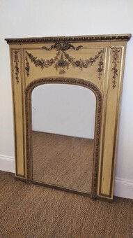 French 19th Century Trumeau Fireplace Mirror