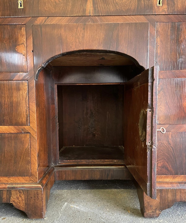 Antique Fine Antique 18th Century Rosewood Bureau Bookcase