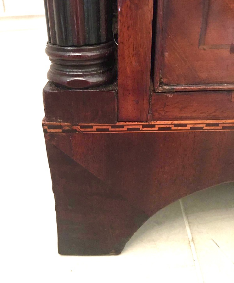 Antique Fine Quality Regency Mahogany Secretaire Bookcase