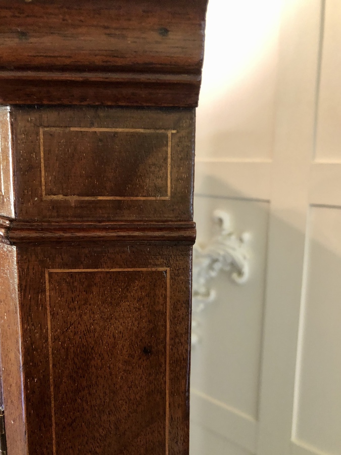 Antique Fine Quality Edwardian Inlaid Mahogany Corner Cupboard