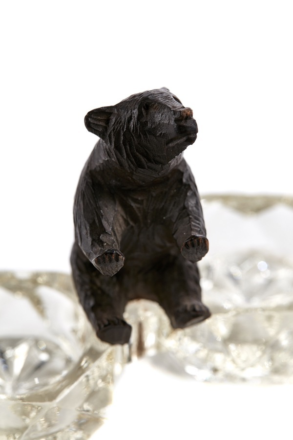 Antique  Antique Victorian Carved Black Forest Bear 