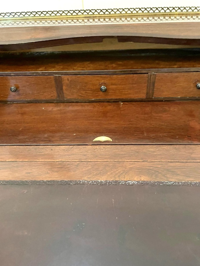 Antique  Antique Victorian French Inlaid Rosewood Freestanding Bureau