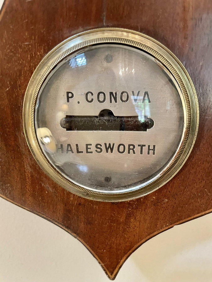 Antique Antique 19th century rosewood banjo barometer