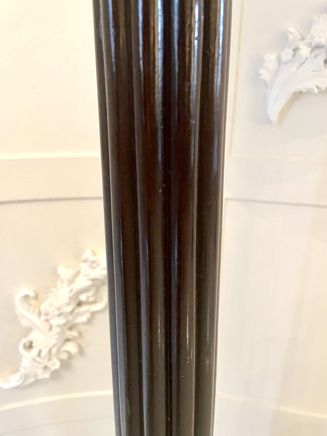 Antique   Quality Antique Victorian Carved Mahogany Torchere Stand 