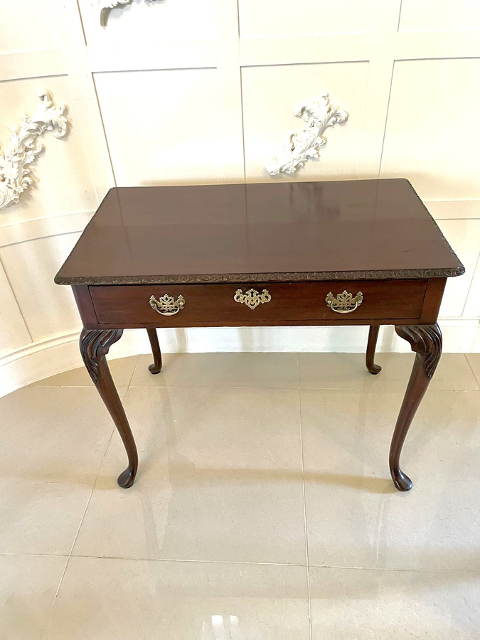 Antique Antique George III Mahogany Side Table 