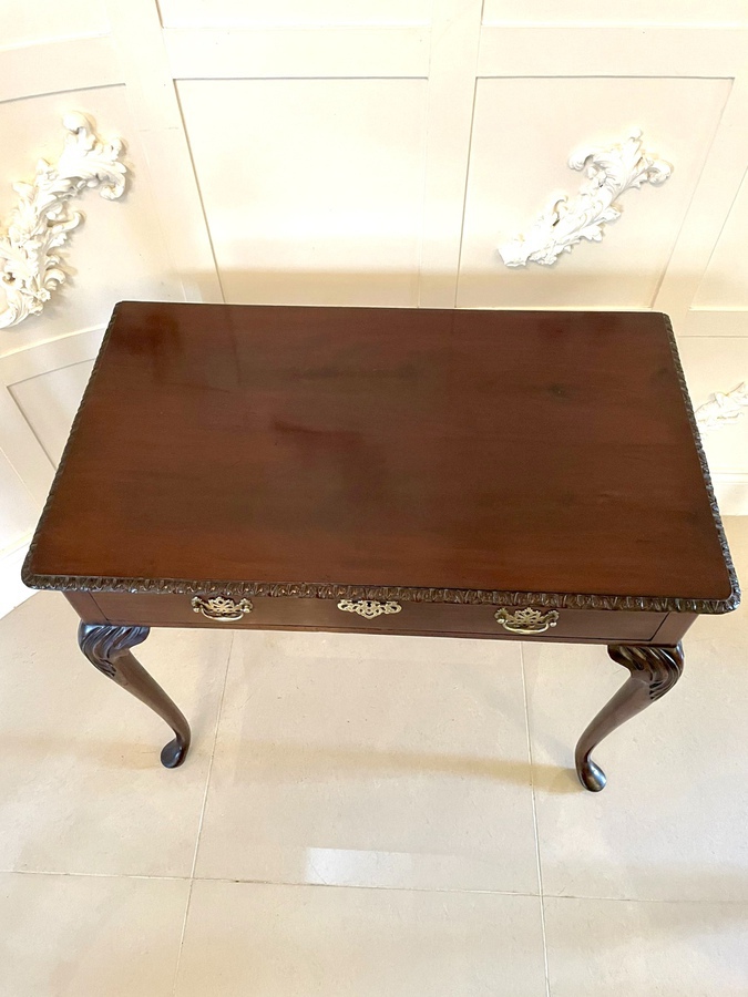 Antique Antique George III Mahogany Side Table 