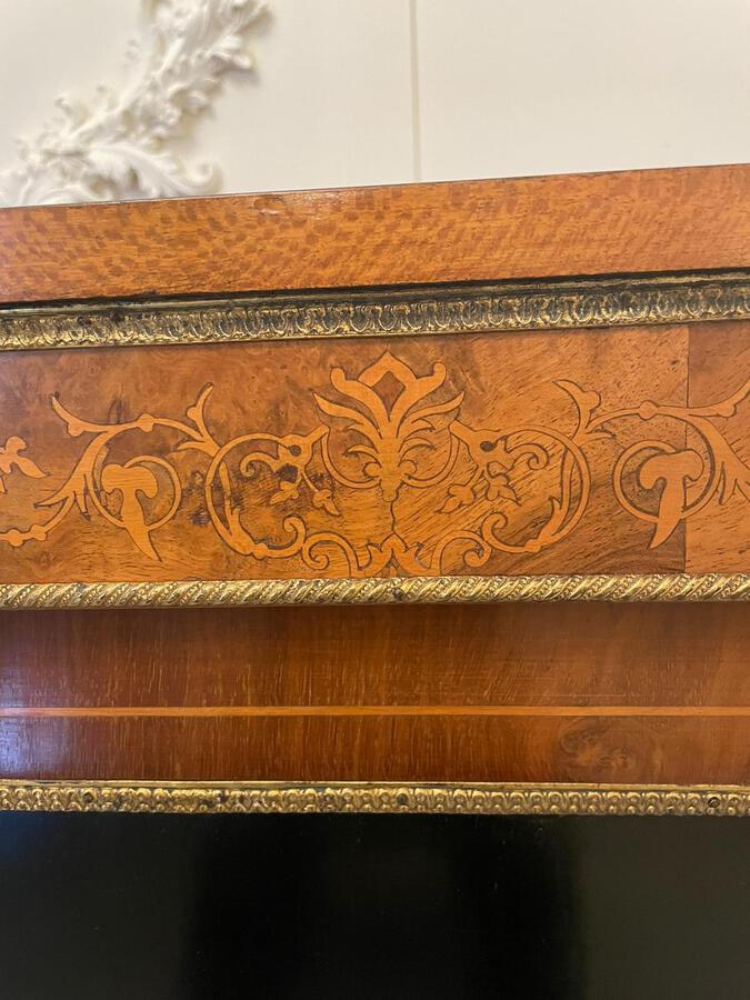 Antique  Quality Antique Victorian Inlaid Burr Walnut Credenza 170C